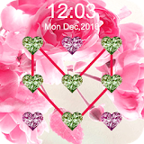 Diamond Heart Pattern Lock icon