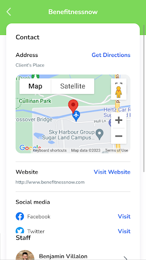 Android application iBenefit screenshort
