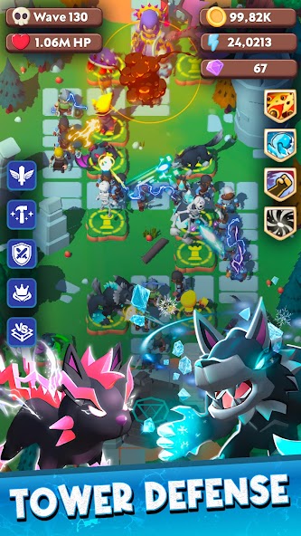 Idle Monster TD: Tower Defense 75.0.0 APK + Mod (Unlimited money) untuk android