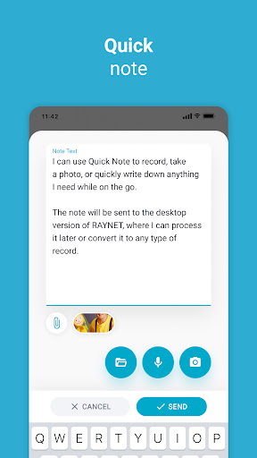 Screenshot of RAYNET CRM