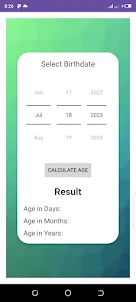 Age Calculator-Date of Birth