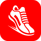pedometer step count run walk icon