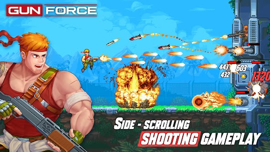 Gun Force MOD APK :Action Shooting (Attack Multiplier/God Mode) 1