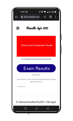 A/l Exam Results-උසස්පෙළ Screen 2