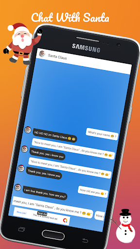 talk with santa-fake call  fake chat prank