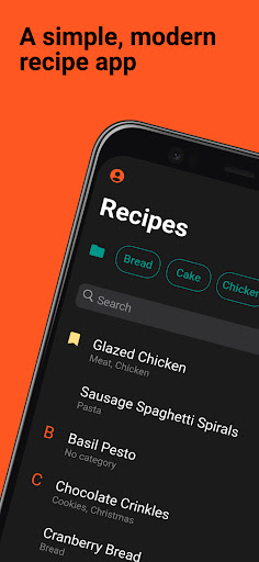 Android application Jump To Recipe screenshort