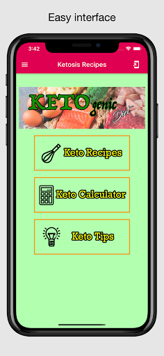 Android application Ketosis Recipes screenshort