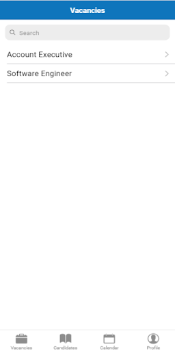 Android application PeopleRecruit screenshort