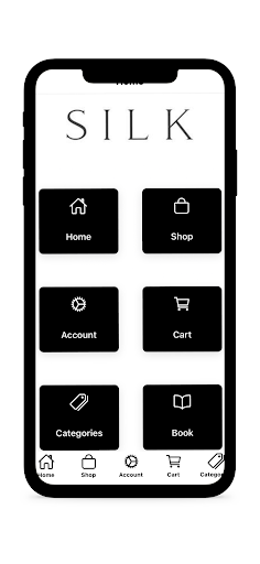 Android application Silk Hair and Beauty screenshort