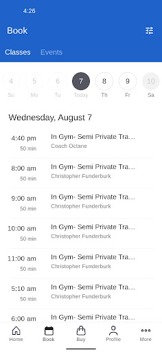 Octane Personal Training Screen 2