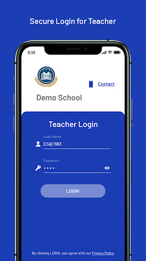 Android application Teacher App screenshort