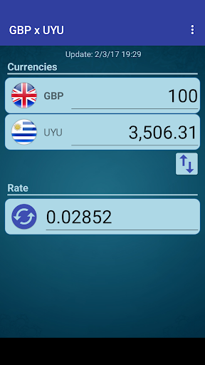 Android application British Pound x Uruguayan Peso screenshort
