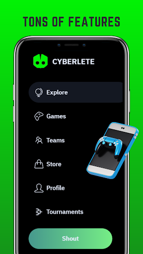 Android application Cyberlete screenshort