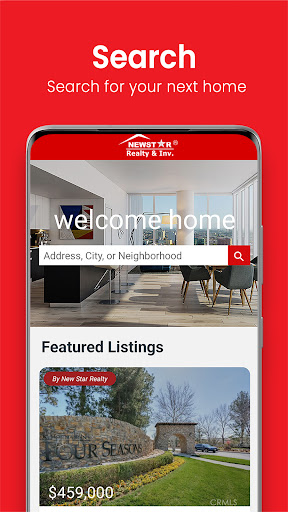 Android application New Star Realty screenshort