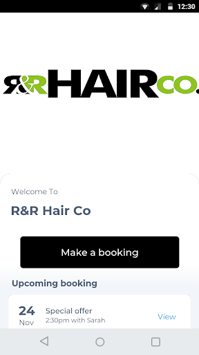 Android application R&R Hair Co screenshort
