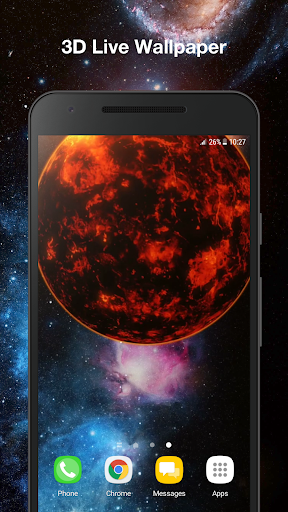 Android application Mars 3d Live Wallpaper Pro screenshort