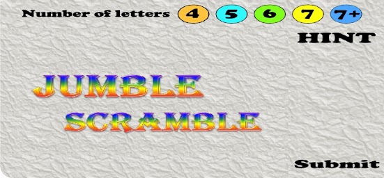 Jumble Scramble - Multilevel Jumbled Word Game