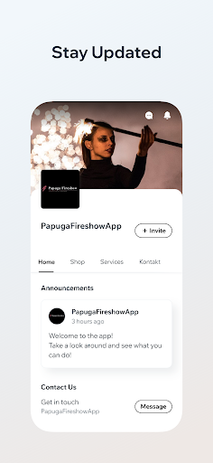 Android application Papuga Fireshow screenshort