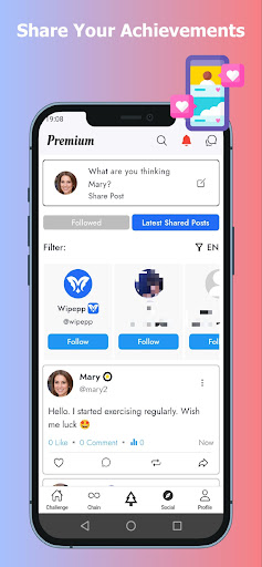 Screenshot of Wipepp - Habit Tracking