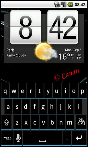 Android application KB Skin : InovationBlue screenshort
