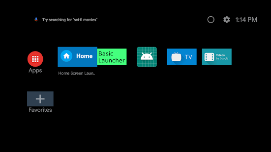 Basic TV Launcher Screenshot