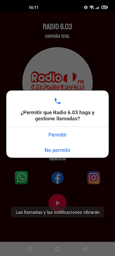Android application Radio 6.03 Online screenshort