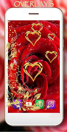 Rose Gold Hearts LWP