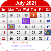 Canada Calendar 2020