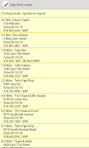 CigarShopLocator 3 Screen 2