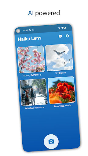 Haiku Lens AI poems Screen 2