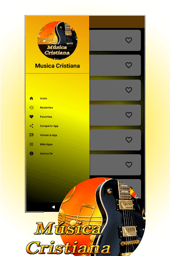Android application Música Cristiana screenshort