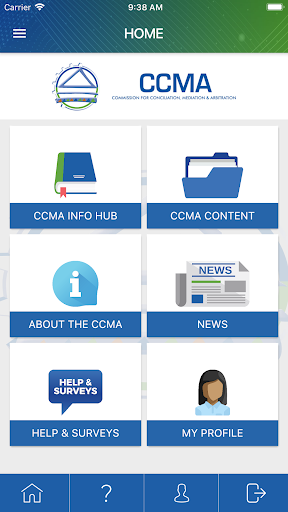 CCMA InfoHub Screen 2