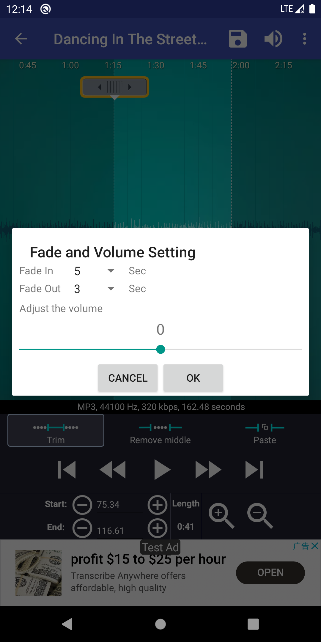 Android application Ringtone Maker:create ringtone screenshort