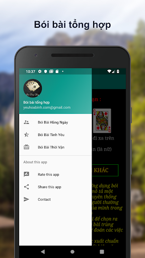 Android application Bói bài tổng hợp screenshort