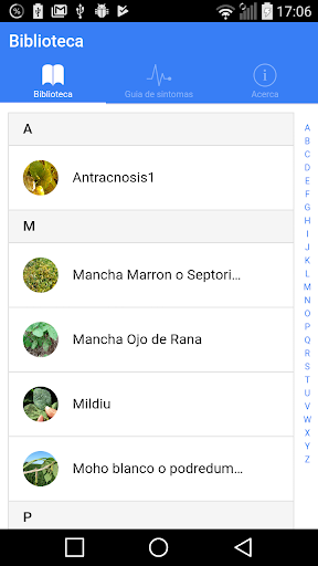 Android application Soja Móvil screenshort