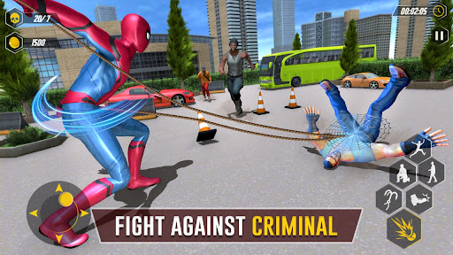 Spider Superhero : Super Rope Man Crime City 1.1 screenshots 13