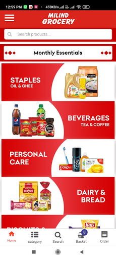 Milind Grocery Screen 2