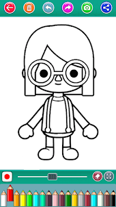 Toca Boca Coloring Game