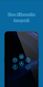 Blue Silhouette Icon Pack