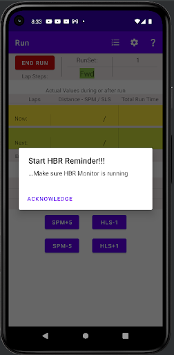 ShuttleRun-like Cardio Trainer Screen 3