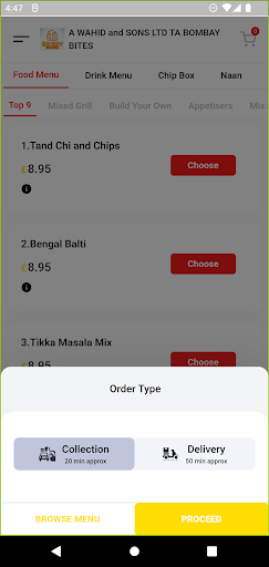 Bombay Bites UK Screen 2