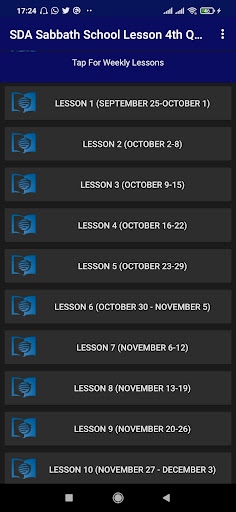 SDA Sabbath Lesson 4th Quarter