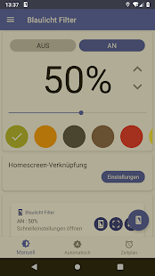 Blaulichtfilter - Augenpflege Screenshot