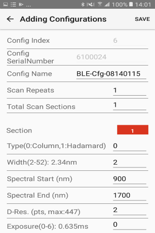 ISC NIRScan Screen 3