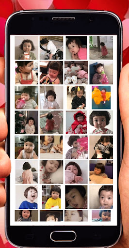 Stickers Niña Coreana Animados