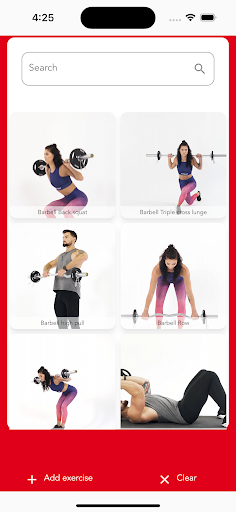 Android application Nano Trainer screenshort