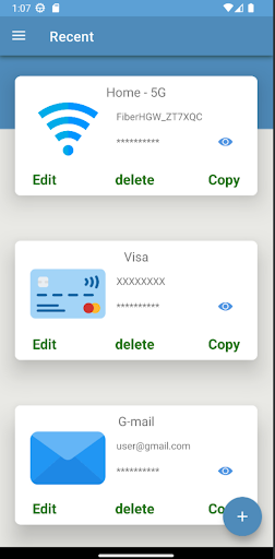 Android application BLock - Password Manager screenshort