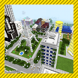 Vanwood city. Minecraft map icon