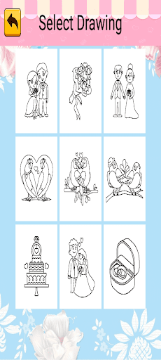 Bride Coloring Screen 3