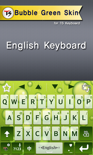 Bubble Green for TS keyboard Screen 2